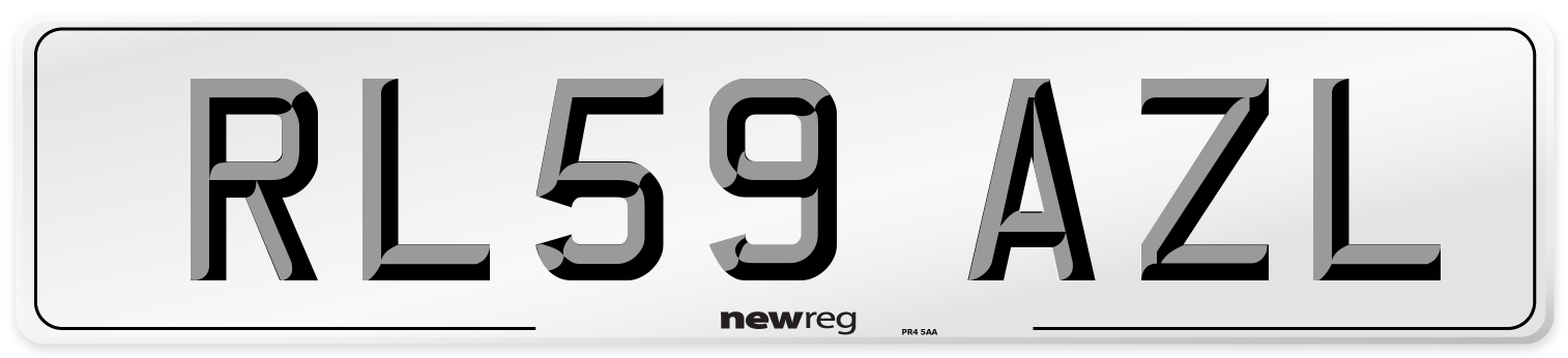 RL59 AZL Number Plate from New Reg